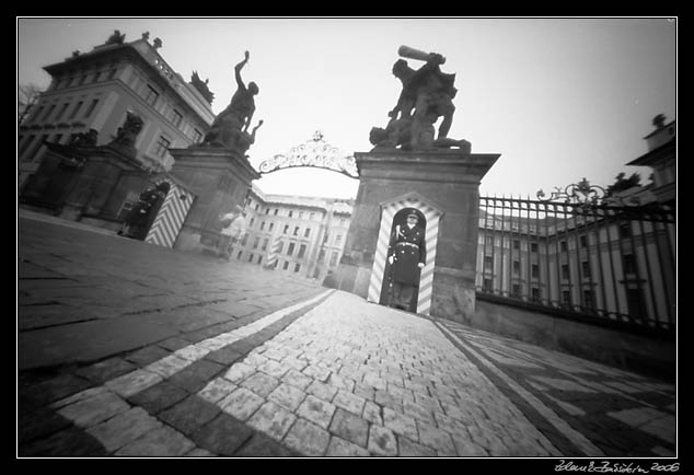 Pinhole Prague - the castle guard