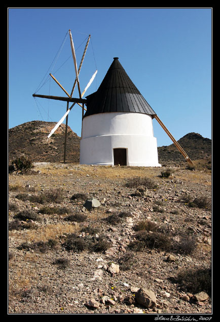 Andalucia - Cabo de Gata - a windmill in San Jos