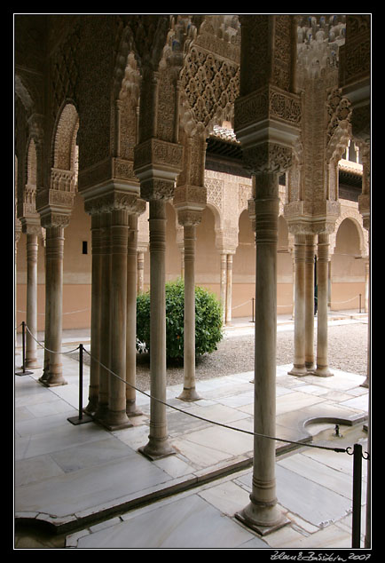 Andalucia - Patio de los Leones, Nasrid Palaces, Alhambra, Granada