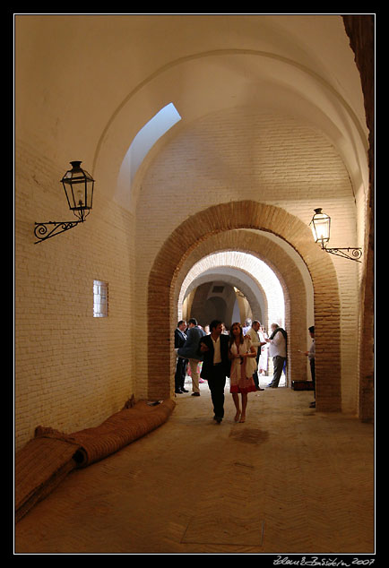 Sevilla - corridors below terraces of Plaza de Toros