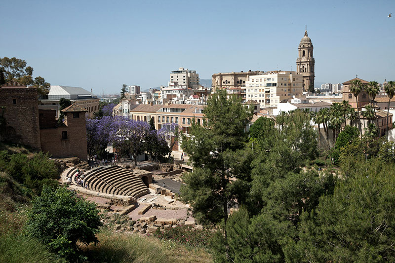 Malaga -  	Teatro Romano de Mlaga