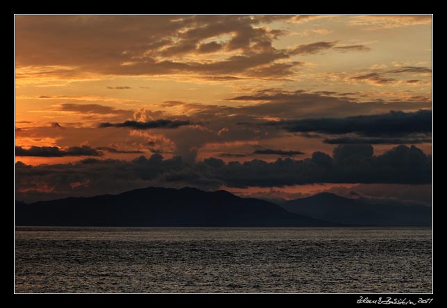 Costa Rica - Nicoya peninsula - evening in Golfo de Nicoya