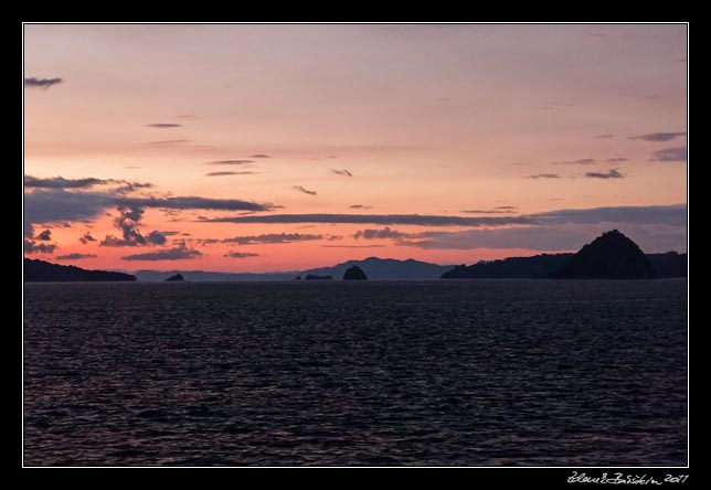 Costa Rica - Nicoya peninsula - evening in Golfo de Nicoya