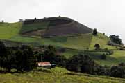 Costa Rica - Irazu - fields on Irazu mountainside