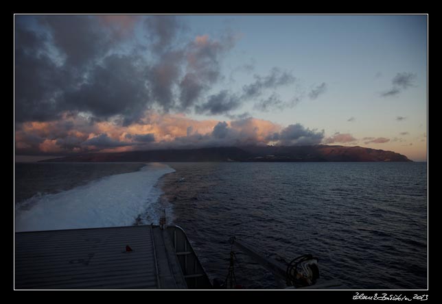 La Gomera -  - leaving La Gomera