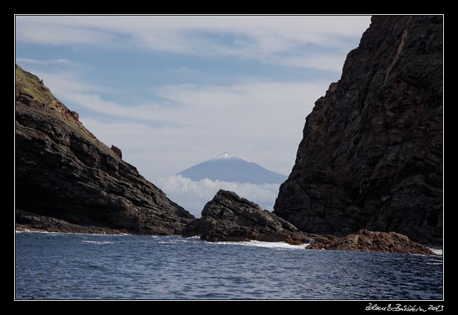 La Gomera - boat trip to Los Organos - Teide