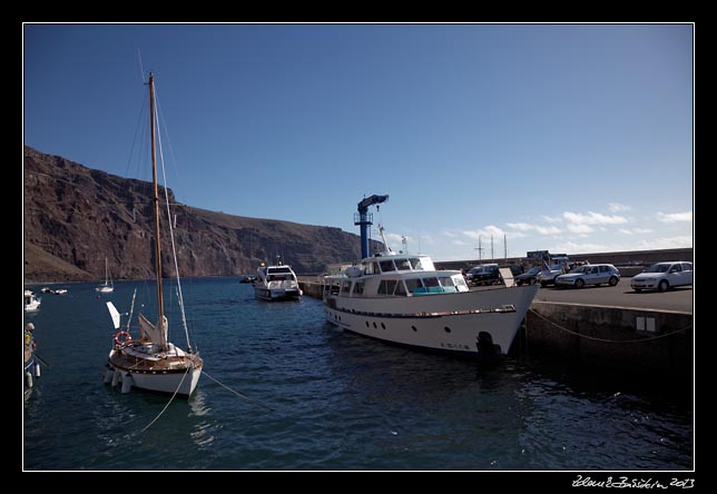 La Gomera - boat trip to Los Organos - the boat