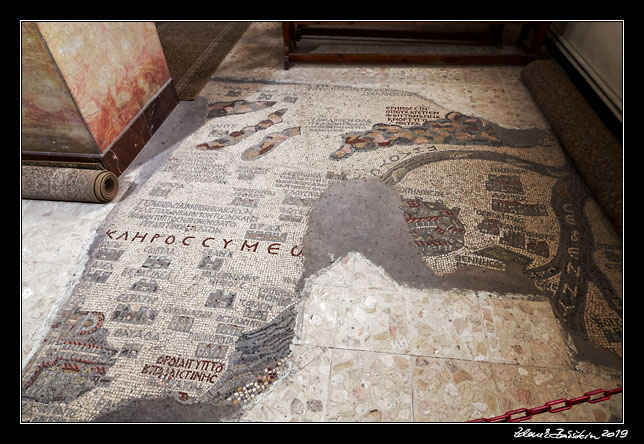 Madaba - St George`s Church - mosaic map