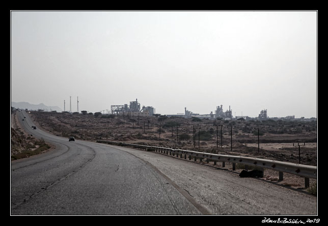 Dead Sea area - Potash production plants