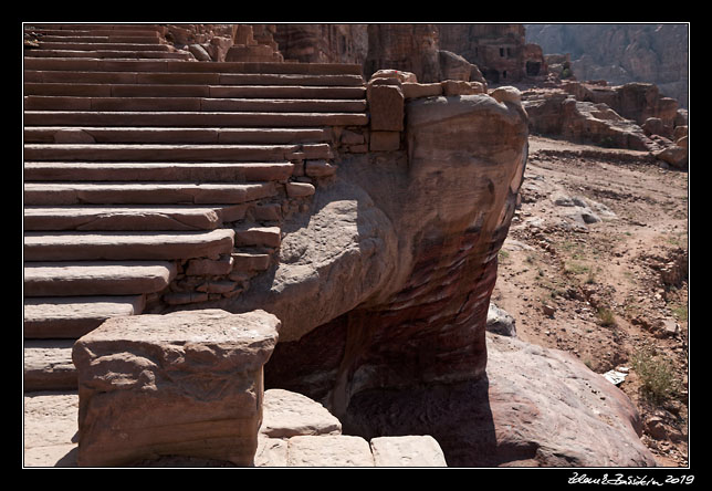 Petra - stairs to the Urn tomb