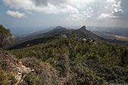 North Cyprus - Kantara - mountain ridge east of Kantara castle