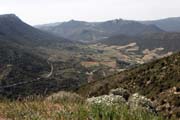 Queribus  - a view from the castle to Peyrepertuse