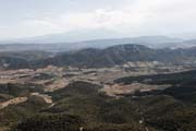 Queribus  - a view from the castle to Pic du Canigou