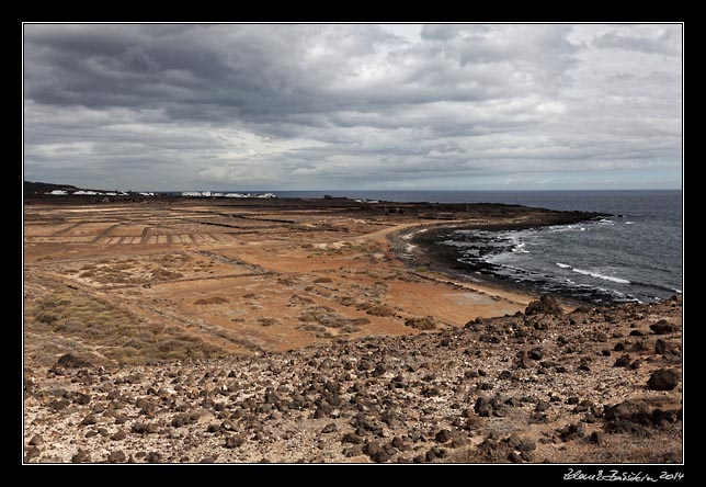 Lanzarote - an old saline at Los Cocoteros