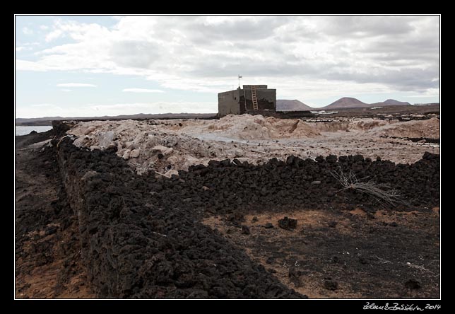 Lanzarote - a saline in Los Cocoteros