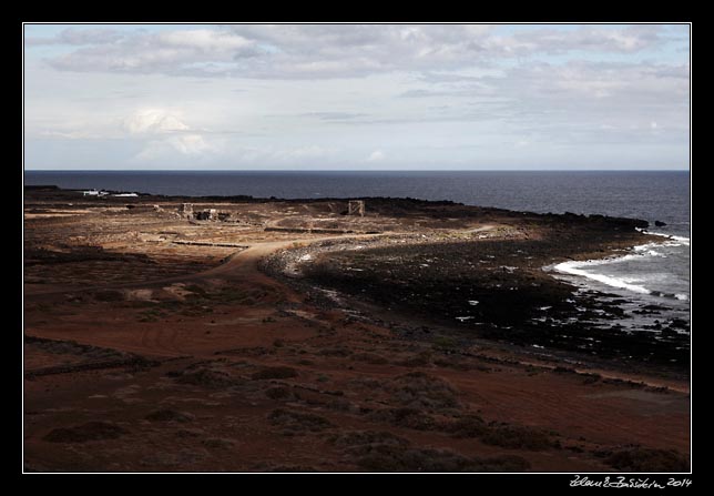 Lanzarote - an old saline at Los Cocoteros