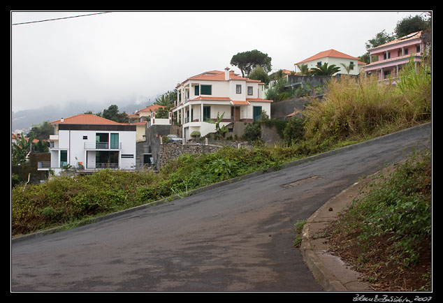 steep roads and new houses