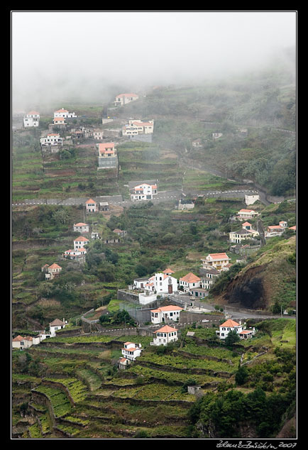 terraced countryside in Ribeira da Janela valley