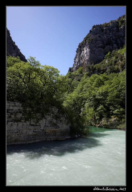 Grand canyon du Verdon - Verdon and Artuby junction