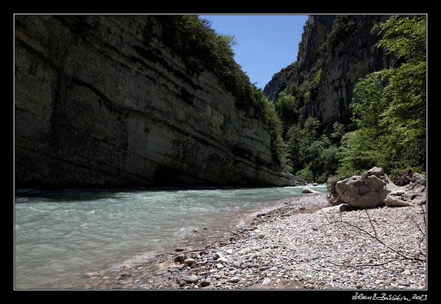 Grand canyon du Verdon - Plage des Feres