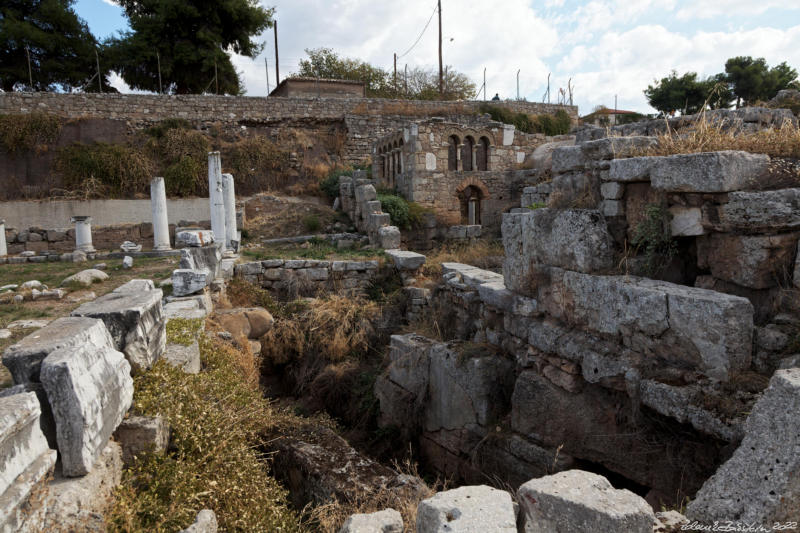 Corinth -  	Ancient Korinthos - Peirene fountain