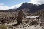 Canadas - parking at Los Roques De Garcia