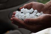 Turkey - Dogubeyazit - hailstones