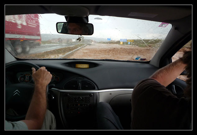 Turkey - Dogubeyazit - flooded road to Iğdır