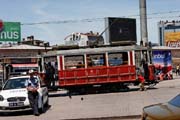 Istanbul - a vintage tram on Taksim, Beyoğlu