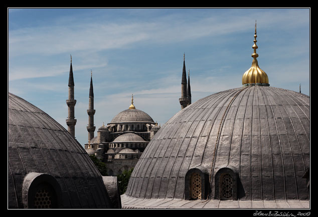 Istanbul - Blue Mosque from Hagia Sophia