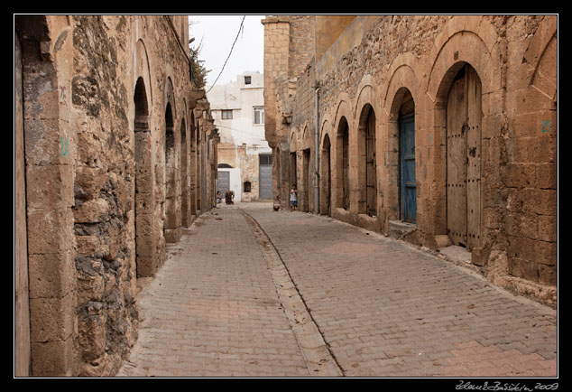 Turkey - Mardin province - abandoned market street in old town Midyat