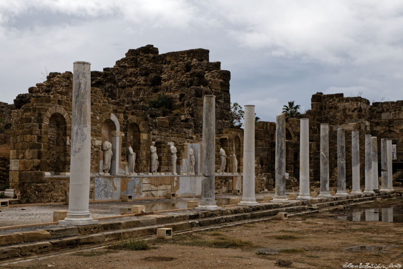 Side -  	Gymnasium complex - South Stoa